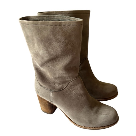 FRYE ADDIE SUEDE LEATHER HEELS BOOTS